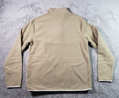 Goodfellow & Co Men’s Polar Fleece Half Zip Sweatshirt, Tan Size Medium