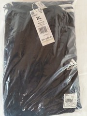 Adidas Mens Hoodie 2XL Essentials Fleece Stripes Black Athletic Sports Casual
