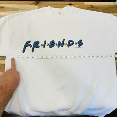 Vintage 1995 Friends TV Show Logo Graphic Crewneck Sweatshirt Made in USA XL