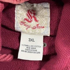 Kanji Jeans Full Zip Hoodie Men’s 3XL Y2K Graphics Front and Back SEE PICS