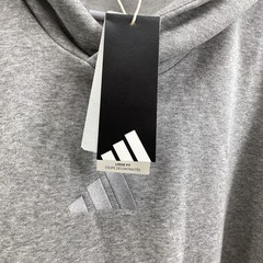 587. Adidas Men’s ALL SZN Fleece Hoodie in Light Heather Gray Size MT ~ NWT