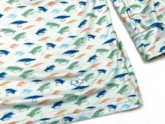 Burlebo AOP Fly Fishing Lures Performance Stretch Golf Hoodie UPF50 Mens 2XL