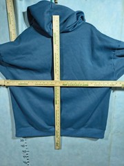 XIEERDUO Hoodie Mens 2XL Blue Pullover Hooded Pockets Lined Oversized Fleece