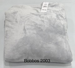 The Wayy Unisex Big Plush Lined Over-Sized Hooide, Light Gray, One Size