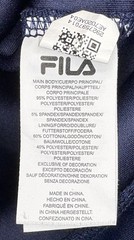 Fila Performance Hoodie Navy Blue Mens Size Large(L) Athletic Preowned Very Good