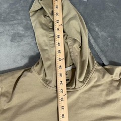 Nike Yoga Dri Fit Hoodie Mens Medium Beige Pullover Sweatshirt Lightweight