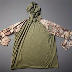 CQR Green Camouflage Lightweight Pullover Hoodie Mens 2XL