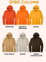 Gildan Adult Heavy Blend 50/50 Blank Pullover Hoodie Hooded Sweatshirt G185