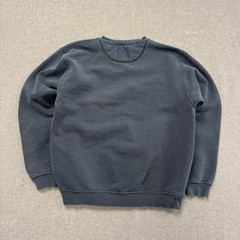 Vintage 90s Russell Athletic Sweatshirt Faded Distressed Black Mens Medium Blank