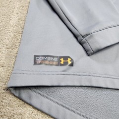 Under Armour Hoodie Men Large Combine Training All Season Gear Fleece Gray