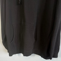 Mens Full Zip Black Fleece Lined Hoodie Sweatshirt 4XL Casual Thick Pockets