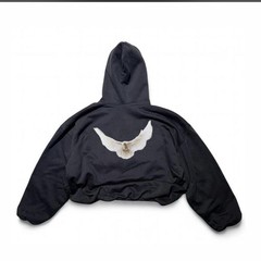 Yeezy Gap Balenciaga 05 Dove Hoodie Black Large ( *Check Description* )