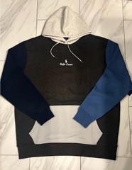 Polo Ralph Lauren Big and Tall Men’s Double Knit Hoodie Gray Blue $198 New
