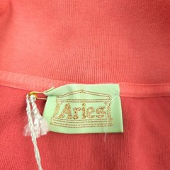 $450 Aries Cotton Reverse Fleece Coral Paisley Half Zip Sweatshirt Mens Large