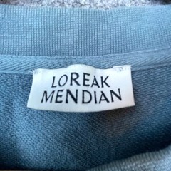 Loreak Mendian Sweatshirt Mens Large Blue Logo Red Dot Designer