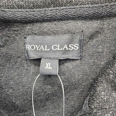 Royal Class Men size Extra Large Charcoal Gray Marled Top Long Sleeve