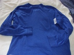 NWT Johnnie O Pamlico pullover, men’s L, royal blue, $88, cotton blend
