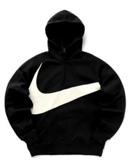 *NEW* Men NIKE CLUB FLEECE 1/2-ZIP HOODIE BLACK / WHITE (DX0566 013) 👍