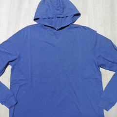 JOHNNIE-O Mens S SMALL HOODIE NAVY BLUE PULLOVER T SHIRT LONGSLEEVE