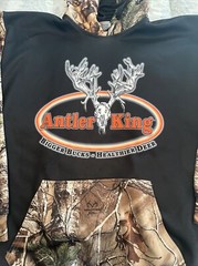 Antler king M camouflage microfiber hoodie