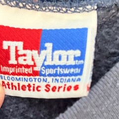 Vintage 90s Illinois Felt Letter Fighting Illini Sweatshirt Taylor XL