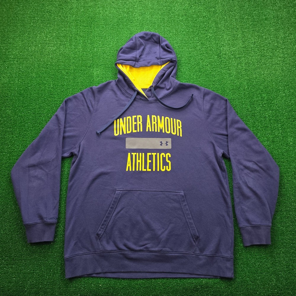 Under Armour Storm Hoodie Mens XL Blue Sweatshirt Pullover Athletics Outdoor