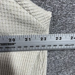 Rainforest Hoodie Mens L Waffle Knit Cream Oatmeal Thermal Pullover Stretch