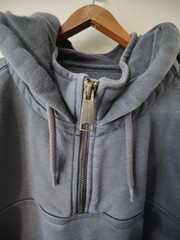 Carhartt Distressed 1/4 Zip Heavyweight Pullover Hoodie Men’s XL Oversized