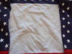 Vintage Antigua United States Flag US All Over Sweatshirt Men’s Large Flaws