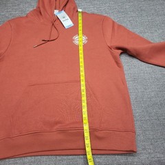 Hurley Mens Red Long Sleeves Pullover Hoodie with Pockets Size Large