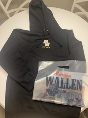 Morgan Wallen S.T.P Concert Tour 2026 Black Sweatshirt Hoodie Authentic Size L