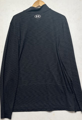 Under Armour Mens Size 2XL Fitted Black Seamless Half Zip Pullover NEW Tags