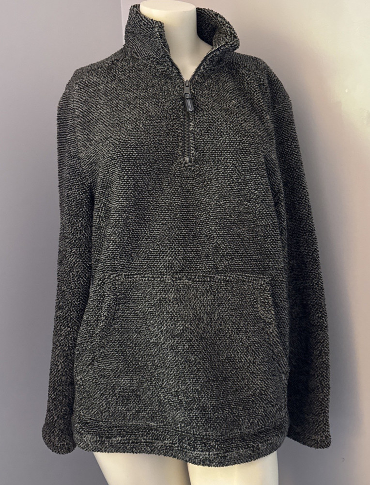 Telluride Clothing Company 1/4 Zip Charcoal Fleece Pullover Men’s Sz S