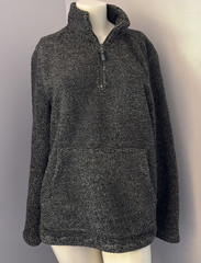 Telluride Clothing Company 1/4 Zip Charcoal Fleece Pullover Men’s Sz S