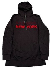 Vtg Triple Five Soul Pullover Hoodie Black Logo Men’s L 555-Soul New York Y2K