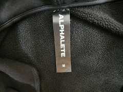 Alphalete Hoodie Black Gym Powerlift Train Athletic Weight Lift Size Medium M