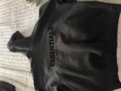 Essentials Fear Of God 2 Pack Hoodies Brand New (black And Oatmeal Colored).