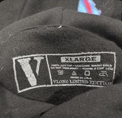 VLONE Limited Edition Black Pullover Hoodie XL Skull Graphic Print