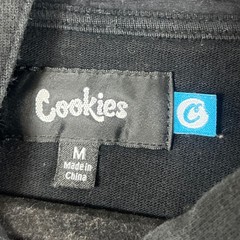 Cookies Black Multicolor Zip Pockets Mens Hoodie Medium Grunge Streetwear
