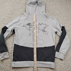 Hoodrich Hoodie Mens Medium Gray Street Wear UK Designer Hip Hop Sweatshirt