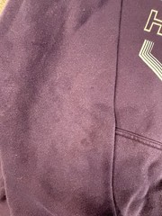 Hurley Pullover Hoodie Sweatshirt Mens L Black Drawstring Graphic Logo Pockets