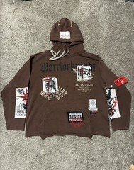 Gunzinii Denim & Co. Pullover Hoodie Size Medium Brown Brand New With Tags