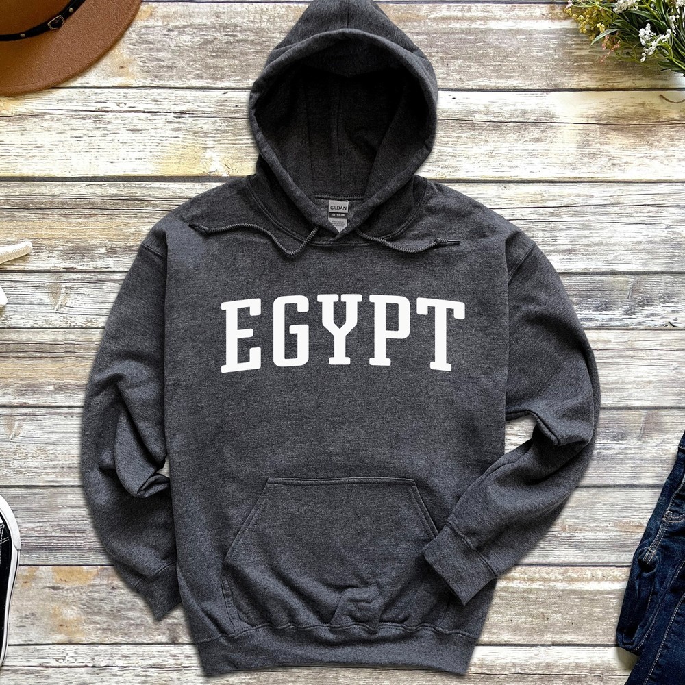 Egypt Hoodie | Egypt Pullover Hoodie | Nile River, Pyramids, Sphinx, Egyptian