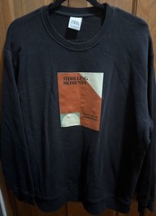 Zara Thrilling Moments Graphic Sweatshirt Black Cotton & Polyester Mens XL
