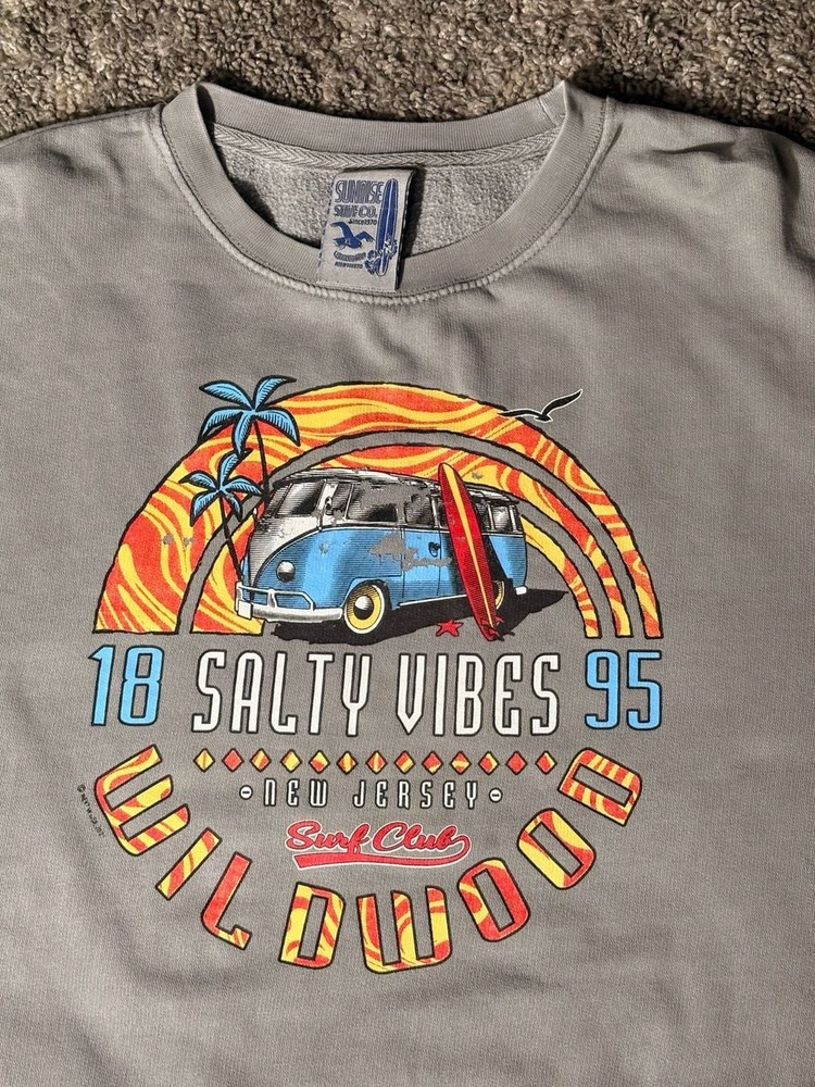 Sunrise Surf Co. Wildwood New Jersey Graphic Sweatshirt