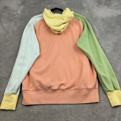 Teddy Fresh Hoodie Sweatshirt Mens M Multicolor Colorful Colorblock Logo 90s