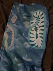 A Bathing Ape x Van Gogh Museum Almond Blossom Shark Full Zip Hoodie