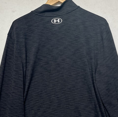Under Armour Mens Size 2XL Fitted Black Seamless Half Zip Pullover NEW Tags
