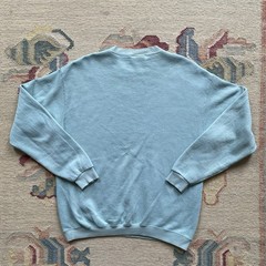 Vintage Green Sweatshirt 90s Lee Solid Plain Basic Medium Crewneck Pistachio