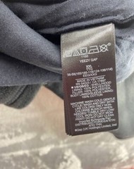 Yeezy Gap Balenciaga Polar Fleece Dark Gray Padded Hoodie Men’s Size 2XL (XXL)